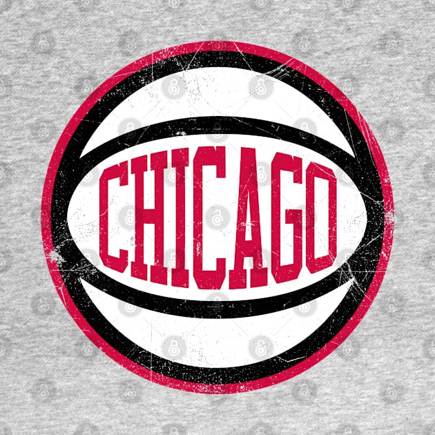 Chicago Retro Ball - Red by KFig21